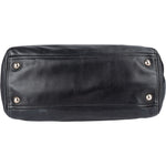 Prada Black Leather Vitello Double Zip Handbag - vintageandkickz