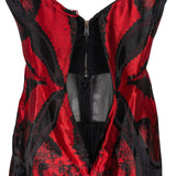 Alexander McQueen Multicolor Silk Jacquard High-Low Gown Dress (IT44 / DE40)