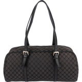 Celine Black Macadam Nylon Boston Shoulder Bag