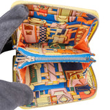 Hermès Yellow Epsom Leather Silk'in Azap Compact Wallet