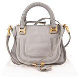 Chloé Grained Calfskin Mini Marcie Crossbody Handbag