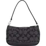 Coach Monogram Wool Optic Signature Demi Pochette Handbag