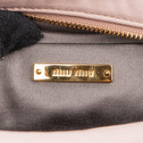 Miu Miu Pink Nappa Leather Gathered Crossbody Bag