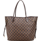 Louis Vuitton Monogram Damier Ebene Canvas Neverfull MM Shoulder Bag