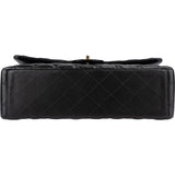 Chanel Quilted Lambskin Gold Maxi Double Flap Crossbody Bag