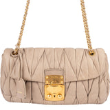 Miu Miu Matelassé Nappa Leather Shoulder Crossbody Bag