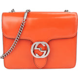 Gucci Patent Leather Interlocking GG Crossbody Bag