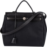 Hermès Balck Classic Cotton Herbag 31 Handbag