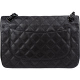 Chanel Soblack Edition Quilted Calfskin Jumbo Double Flap Crossbody Bag