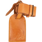 [🔄️B21 / F47] Louis Vuitton Vachetta Leather Luggage Tag - vintageandkickz