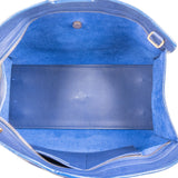 Yves Saint Laurent Blue Calfskin Cabas Chyc Handbag