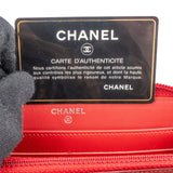 Chanel Caviar Leather Quilted Small Boy Zip Around Wallet