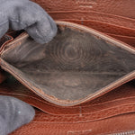 Prada Pebbled Leather Zip Around Wallet - vintageandkickz