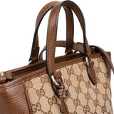 Gucci Monogram GG Canvas Bree Mini Tote Crossbody Handbag