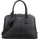Prada Black Saffiano Leather Promenade Handbag