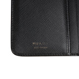 Prada Black Saffiano Leather Compact Wallet