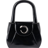 Cartier Black Patent Leather Panthère C Top Handle Shoulder Bag