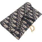 Christian Dior Trotter Monogram Saddle Wallet On Chain Shoulder Bag - vintageandkickz