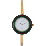 Gucci Gold Tone Change Bezel Bangle 11/12 Women Watch