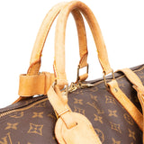 Louis Vuitton Monogram Canvas Keepall 55 Bandoulière Travel Bag