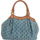 Gucci Monogram GG Denim Sukey Handbag