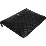 Chanel Quilted Lambskin CC Clutch
