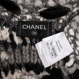 Chanel Tweed Fringe Capelet Velvet Bow Cape Poncho Jacket (34 / 36)