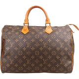 Louis Vuitton Monogram Canvas Speedy 35 Handbag
