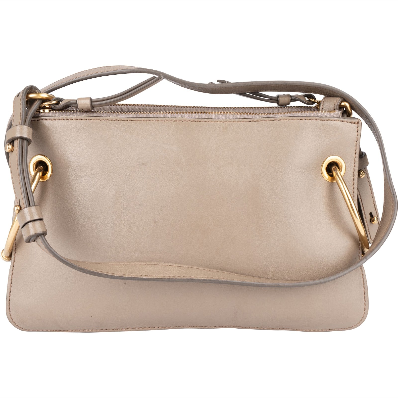Chloé Leather and Suede Roy Crossbody Bag - vintageandkickz