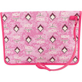 MCM Visetos Monogram Aren Jacquard München Clutch Bag