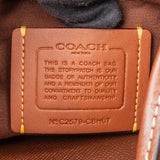 Coach Monogram Signature Canvas Small Drawstring Bucket Crossbody Bag