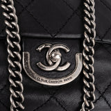Chanel Quilted Aged Stitched Calfskin Rue Cambon Jumbo Single Flap Crossbody Bag