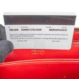 Prada Vitello Grained Leather Large Zip Around Wallet 1ML506