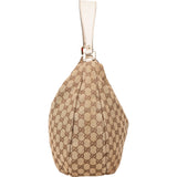 Gucci Monogram GG Canvas Web Hobo Shoulder Bag