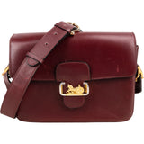 Celine Boxcalf Leather Horse Carriage Triomphe Shoulder Bag
