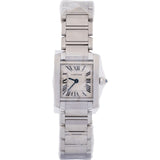 Cartier SIlver Tone Tank Française 2384 Woman Watch