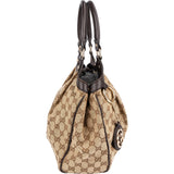 Gucci Monogram GG Canvas Sukey Hobo Handbag