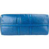 Louis Vuitton Blue Epi Leather Keepall 45 Travel Bag