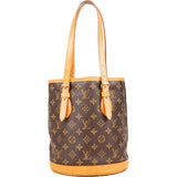 Louis Vuitton Monogram Canvas Bucket PM Shoulder Bag - vintageandkickz