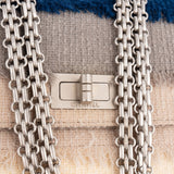 Chanel Tweed Costume Fringed Fabric 2.55 Reissue Single Flap Crossbody Bag