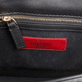 Valentino Garavani Leather Rockstud Glam Lock Flap Crossbody Bag