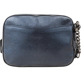 Coach Pebbled Metallic Leather Camera Tassel Crossbody Bag