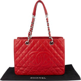 Chanel Quilted Caviar Leather Grand Shopping CC Shoulder Bag