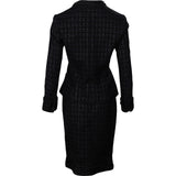 Chanel Black Tweed Jacket Skirt Set (FR 38 / DE 36)