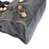 Balenciaga Blue Leather Classic City Handbag