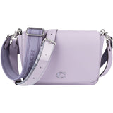 Coach Soft Purple Grained Calfskin Messenger Crossbody Bag