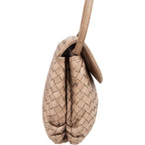 Bottega Veneta Intrecciato Leather Single Flap Crossbody Bag