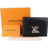 Louis Vuitton Noir Epi Leather Twist Compact Wallet