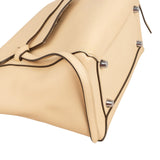 Celine Beige Grained Calfskin Belt Handbag