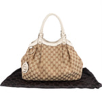 Gucci Monogram GG Canvas Sukey Hobo Handbag - vintageandkickz